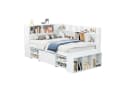 Ulife Kinderbett Jugendbett Multifunktionales Holzbett Weiß Bild 3