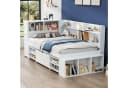 Ulife Kinderbett Jugendbett Multifunktionales Holzbett Weiß Bild 4