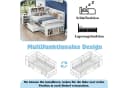 Ulife Kinderbett Jugendbett Multifunktionales Holzbett Weiß Bild 5