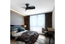 Sofucor Deckenventilator mit LED-Licht & Fernbedienung Schwarz Bild 4