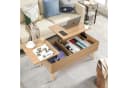 VOWNER Couchtisch Höhenverstellbarer Wohnzimmertisch Beige Bild 5