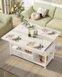 MSMASK Couchtisch 3-in-1 Multifunktions-Wohnzimmertisch Grau/Braun Bild 2