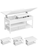 MSMASK Couchtisch 3-in-1 Multifunktions-Wohnzimmertisch Grau/Braun Bild 3