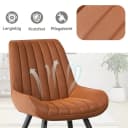 HawthyHome Esszimmerstuhl-Set 4er Beige Ergonomisch Metallbeine Bild 5