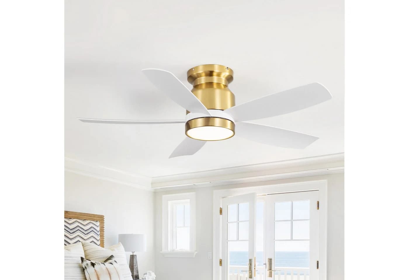Sofucor Deckenventilator 5 Flügel Gold 107 cm - Bild 3