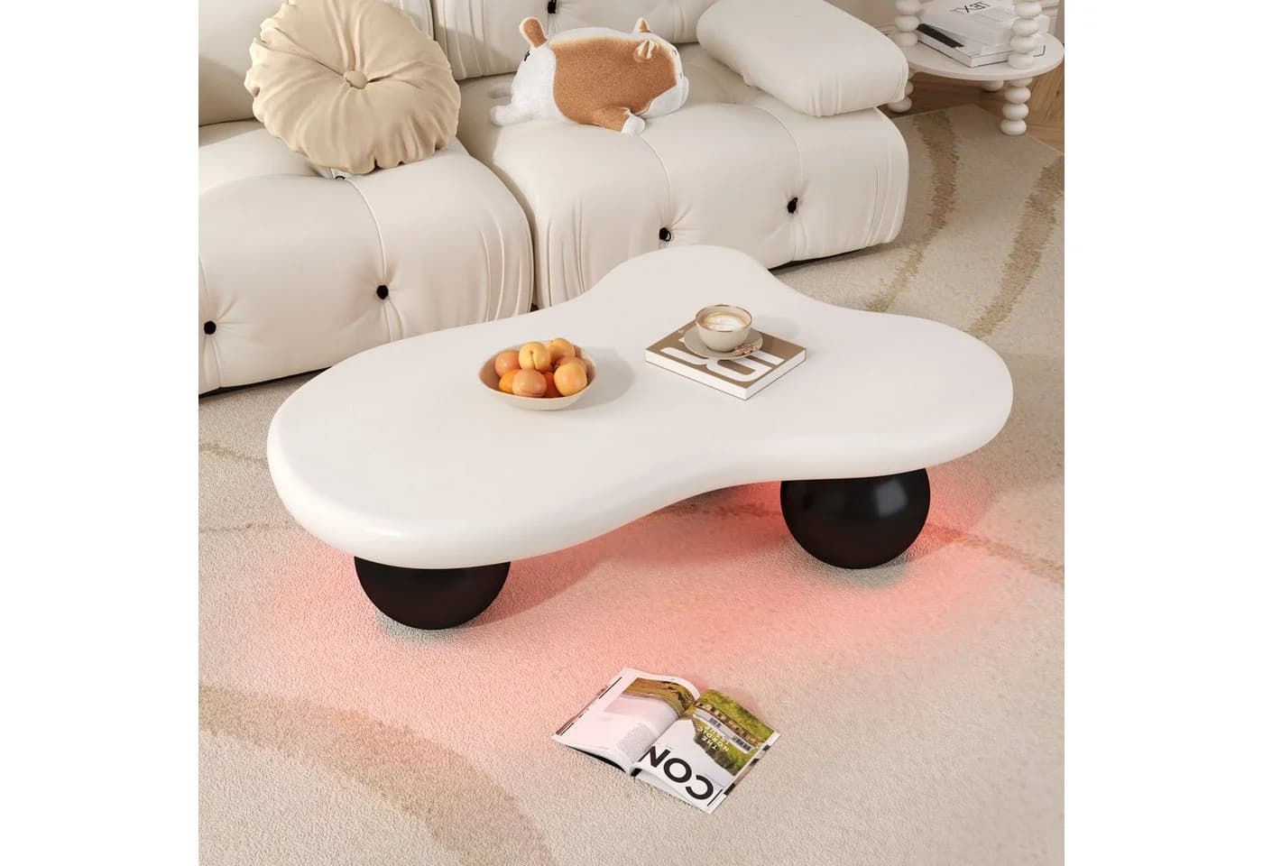 Ulife Couchtisch Wolkenform LED-Beleuchtung 16 Farben - Bild 4