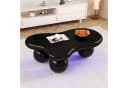 Ulife Couchtisch Wohnzimmertisch Wolkenform LED-Beleuchtung 16 Farben Schwarz Bild 5