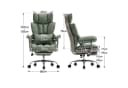 EFOMAO Chefsessel Ergonomischer Executive Grün PU-Kunstleder Bürodrehstuhl Bild 3