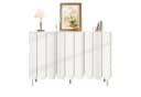 Ulife Sideboard Kommode 120x35x80 cm Weiß Bild 3