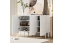 Ulife Sideboard Kommode 120x35x80 cm Weiß Bild 5