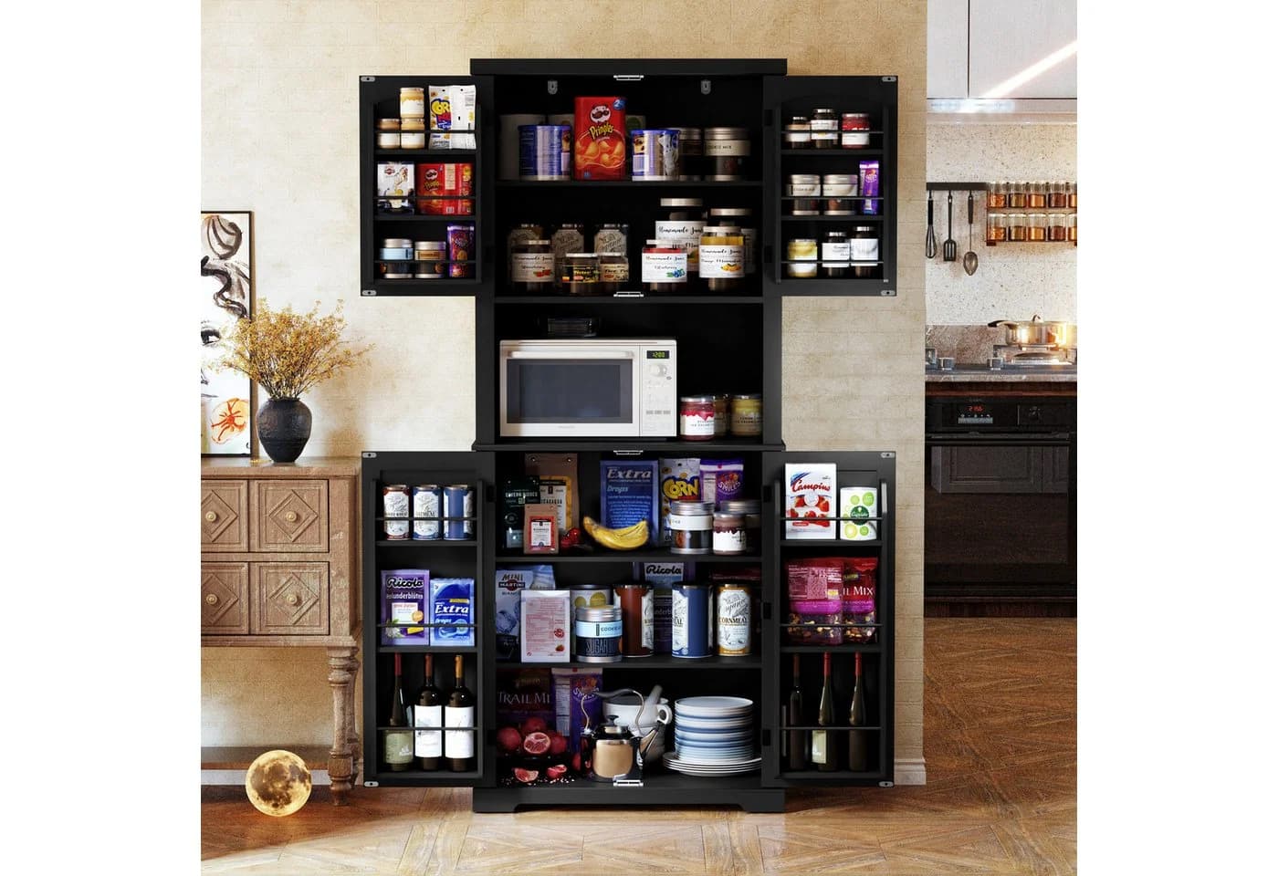 HOLTICO Hochschrank Küchenschrank 4 Türen 183 cm - Bild 2