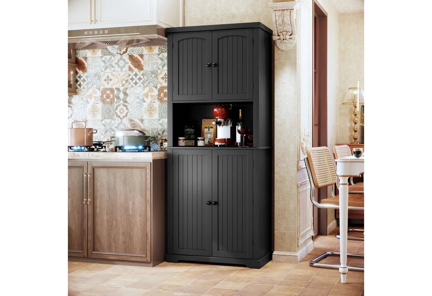 HOLTICO Hochschrank Küchenschrank 4 Türen 183 cm - Bild 4