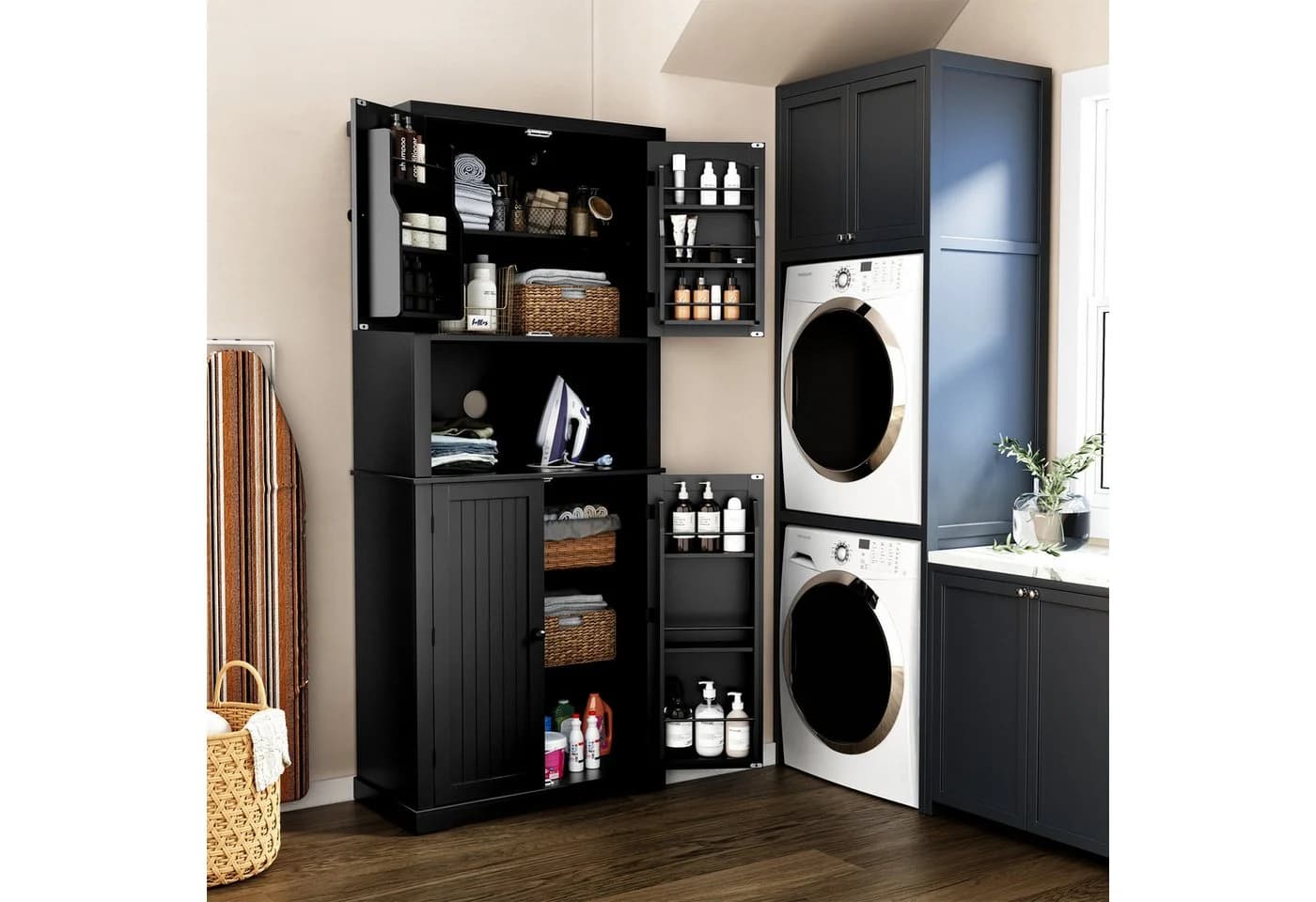 HOLTICO Hochschrank Küchenschrank 4 Türen 183 cm - Bild 5