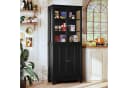 HOLTICO Hochschrank 183 cm Klassischer Glasküchenschrank mit 4 Glastüren Bild 2