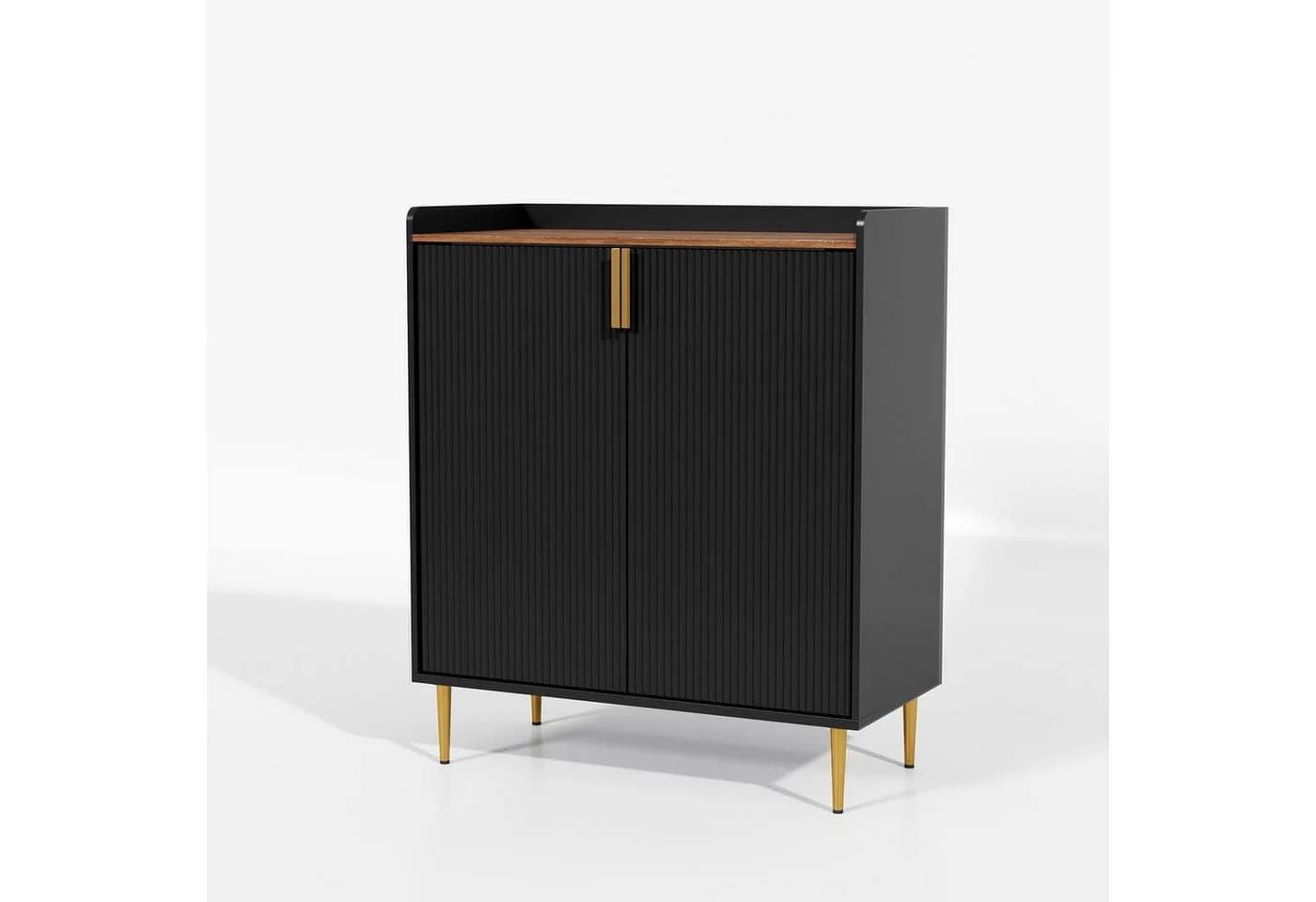 HOLTICO Weinschrank Multifunktionaler Bar-Schrank mit 9 Flaschenregalen, 6 Glas-Halterungen, Schublade & Regalen - Bild 3