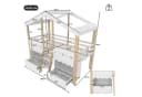 Ulife Kinderbett Hausform mit LED-Beleuchtung und Schubladen Bild 1