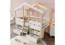 Ulife Kinderbett Hausform mit LED-Beleuchtung und Schubladen Bild 2