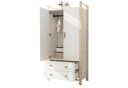 Ulife Kleiderschrank 2-türiger Garderobe mit Kleiderstange und 2 Schubladen Bild 3