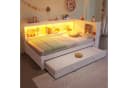 Ulife Daybett mit ausziehbarem Bett LED Weiß Bild 2