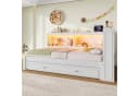 Ulife Daybett mit ausziehbarem Bett LED Weiß Bild 5