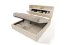 Ulife Stauraumbett Beige mit LED & USB Ladestation Bild 2