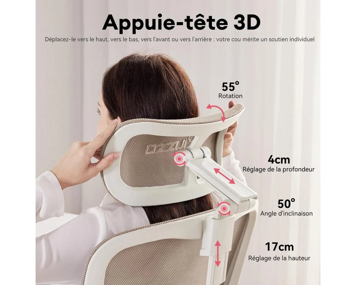 Musso Bürostuhl 135° Neigung 3D-Lendenstütze 4D-Kopfstütze Fußstütze Ergonomischer Computerstuhl Homeoffice-Stuhl Drehstuhl - Bild 5