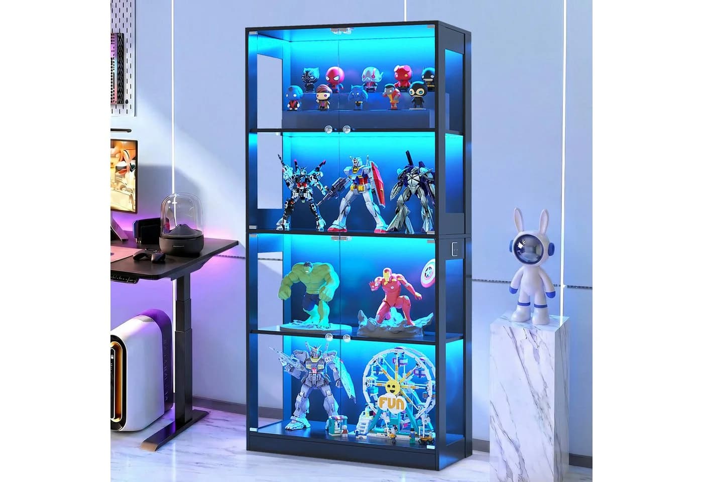 Moderne Glasvitrine in klarer Farbe - Bild 2
