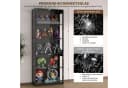 VOWNER Glasvitrine mit 3-Farben-LED - Bewegungssensor 5 Regale Bild 3
