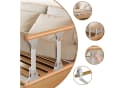 HEUFFE Faltbares Bettgitter mit Aufstehhilfe & Rausfallschutz Holz Bild 4