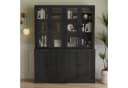 VOWNER Bücherregal Hochschrank mit Glastüren 180 cm Bild 3