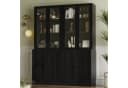 VOWNER Bücherregal Hochschrank mit Glastüren 180 cm Bild 4