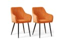 JYMTOM Esszimmerstuhl Samt Orange 2er Set Bild 2