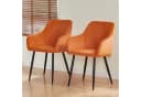 JYMTOM Esszimmerstuhl Samt Orange 2er Set Bild 3