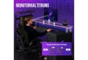 YOUDENOVA Gamingtisch mit LED-Beleuchtung & Steckdose, Carbonfaser Bild 5