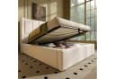 Ulife Polsterbett mit Bettkasten & USB-Ladestation Beige/Grau Bild 2