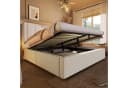 Ulife Polsterbett mit Bettkasten & USB-Ladstation Beige/Grau Bild 4