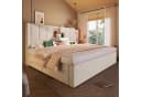 Ulife Polsterbett mit Bettkasten & USB-Ladstation Beige/Grau Bild 5