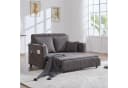 TavilaEcon Schlafsofa mit USB-Ladefunktion und Stauraum Grau Bild 2