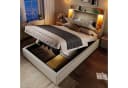 TavilaEcon Boxspringbett mit LED & USB-Anschlüssen Beige Bild 3