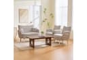 TavilaEcon 2-Sitzer Sofa Modern Khaki mit Armlehnen Bild 3