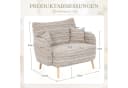 TavilaEcon 2-Sitzer Sofa Modern Khaki mit Armlehnen Bild 4