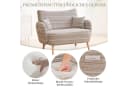 TavilaEcon 2-Sitzer Sofa Modern Khaki mit Armlehnen Bild 5