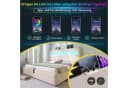 TavilaEcon Boxspringbett Modernes Bett mit LED-Beleuchtung 140x200cm Beige/Grau Bild 5