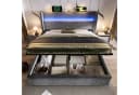 TavilaEcon Boxspringbett Modernes hydraulisches Bett 140x200cm Beige/Grau Bild 1