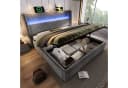 TavilaEcon Boxspringbett Modernes hydraulisches Bett 140x200cm Beige/Grau Bild 2