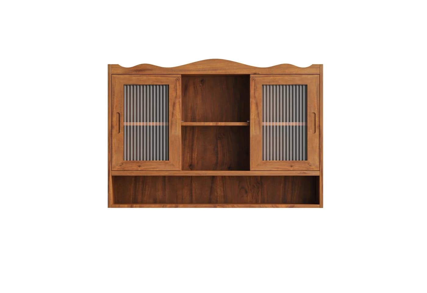 TavilaEcon Wandhängeschrank Retro Glastüren Braun - Bild 5