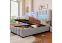TavilaEcon Boxspringbett Polsterbett mit LED-Beleuchtung und Hydraulik Bild 2