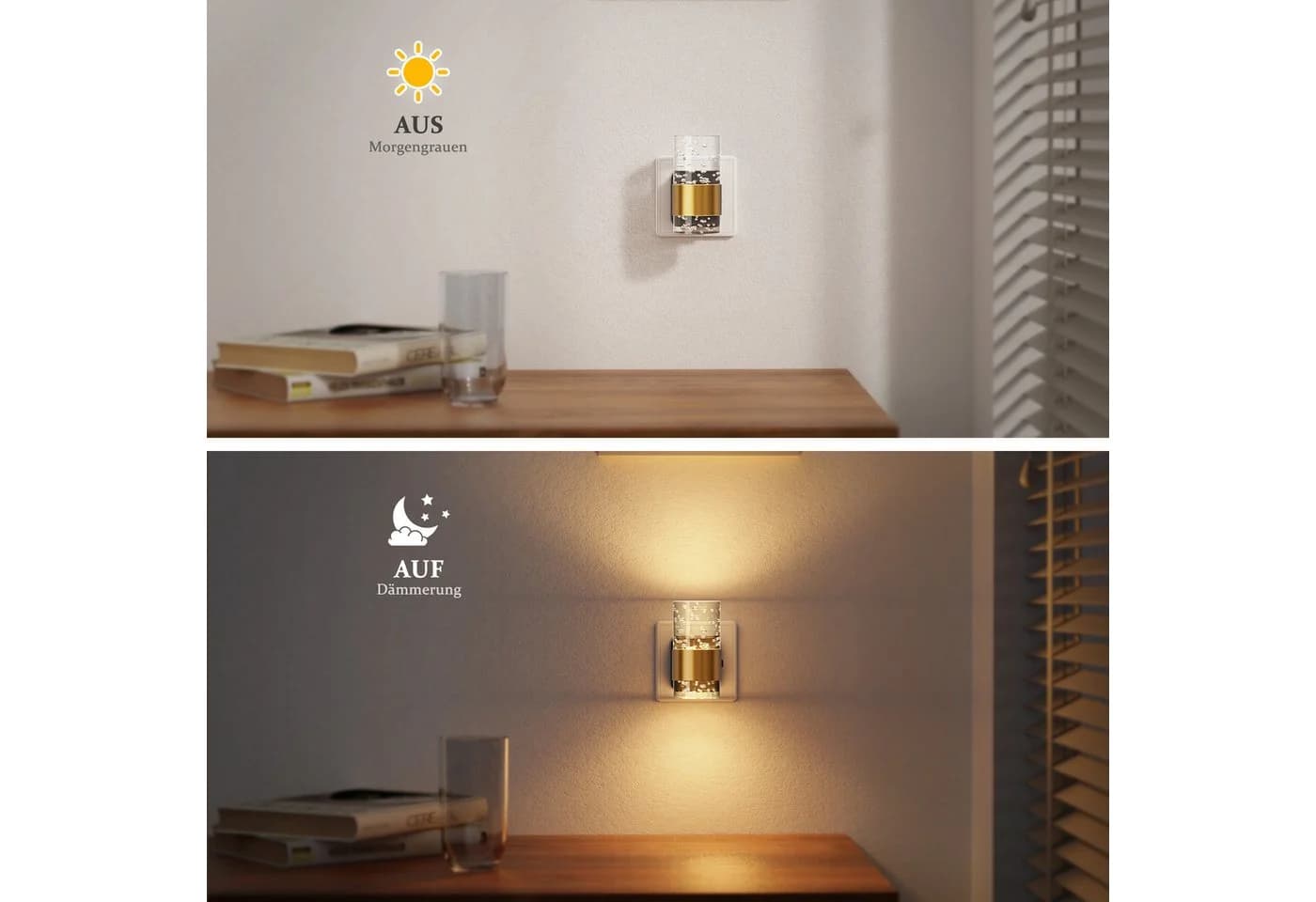LOHAS-LED LED Nachtlicht Steckdose Acryl dimmbar - Bild 3