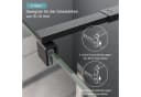 Boromal Duschwand-Stabilisationsstange Schwarz Chrom 73-123cm Bild 5