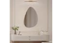 WDWRITTI Asymmetrischer Wandspiegel Rahmenlos HD Glas Bild 1